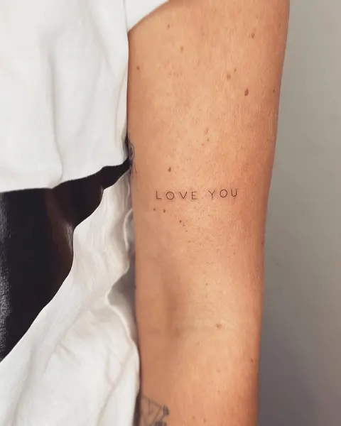 Lettering, 우정, 가족 타투