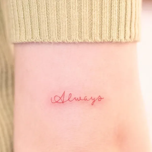 Lettering, 동백꽃