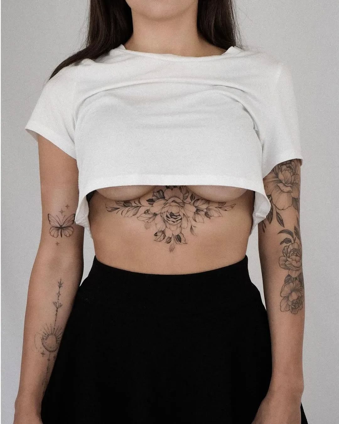Flower, Rose, 그래픽, 커버업, 보디수트
