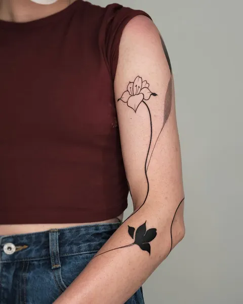 Flower, Rose, 비대칭, 실루엣