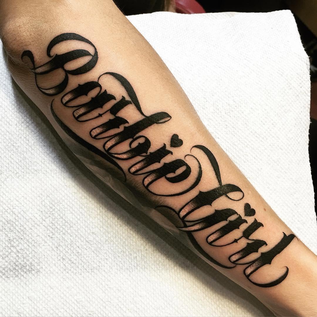 Lettering, 타자기 폰트, 고딕 레터링, 올드 잉글리시, 서예