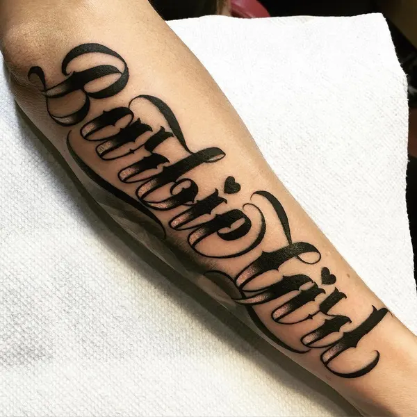 Lettering, 타자기 폰트, 고딕 레터링, 올드 잉글리시, 서예