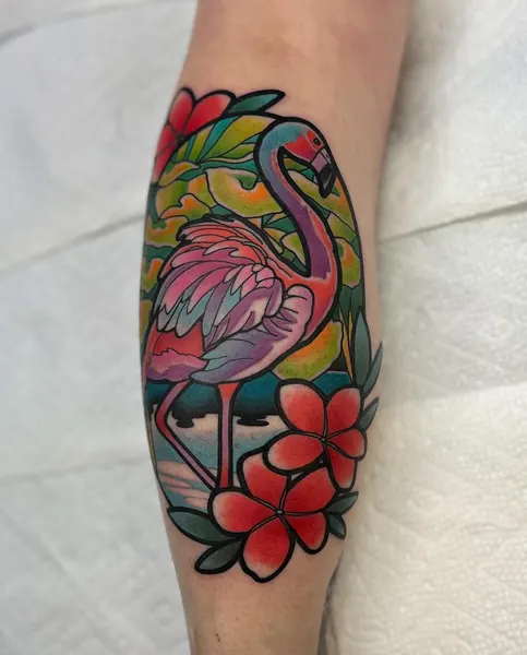 Flower, Animal, 플라밍고