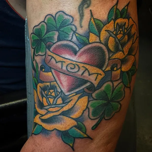 Flower, Rose, Lettering