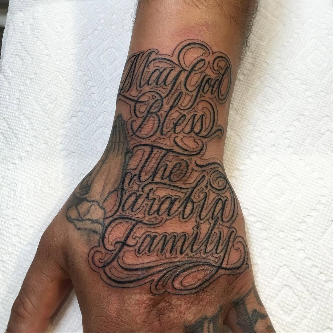 Lettering, 가족 이름, 가족 타투