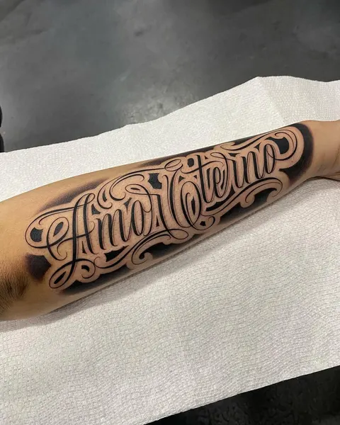 Lettering, 고딕 레터링, 커스텀 타투, 타자기 폰트