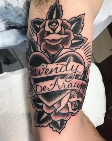 Flower, Rose, Lettering