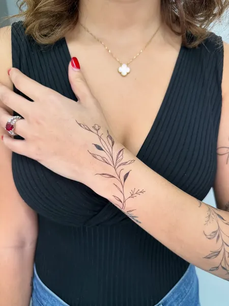 Flower, 서예