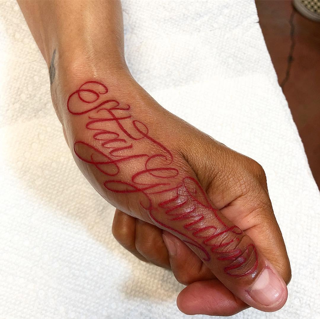 Lettering, 서예, 서명