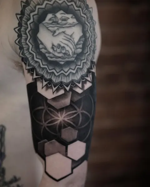 대칭, 신성 기하학, Geometric, 사찰 문양, 한국 문양