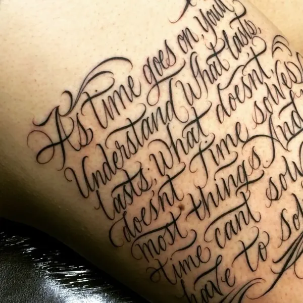 Lettering, 가사