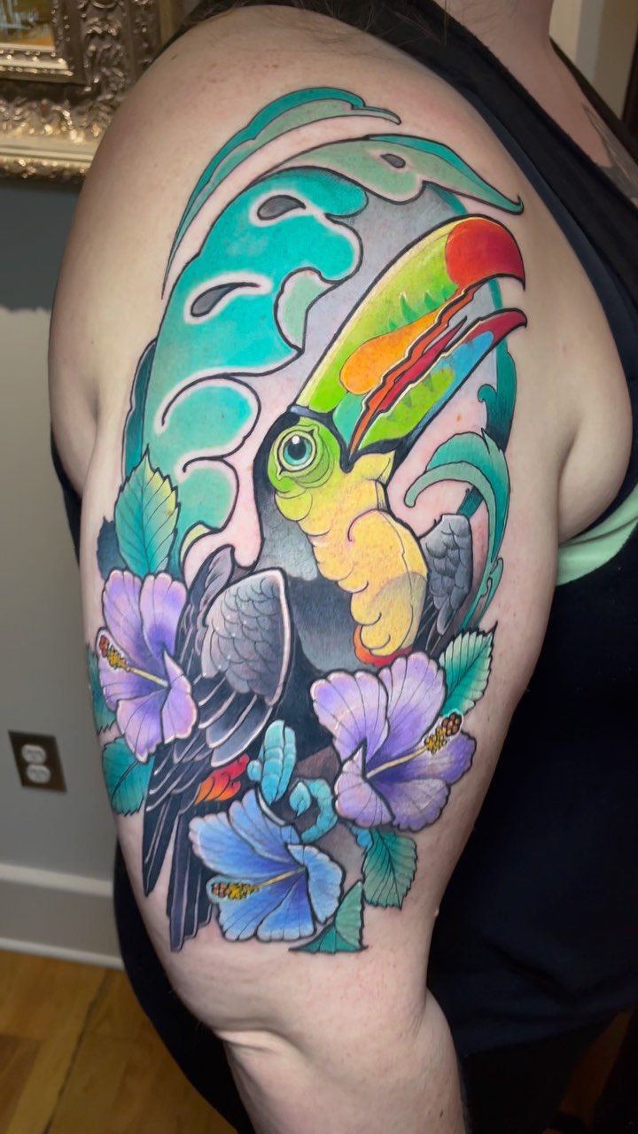 Animal, Flower, Nature, 앵무새