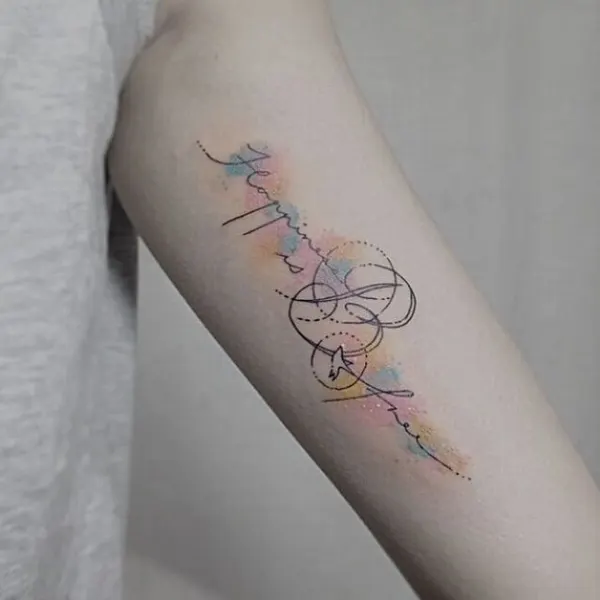 Lettering, 무한, 바람, 운명, 평화, 오로라, 자전거, 리본