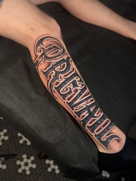 Lettering, 갱스터, 고딕 레터링