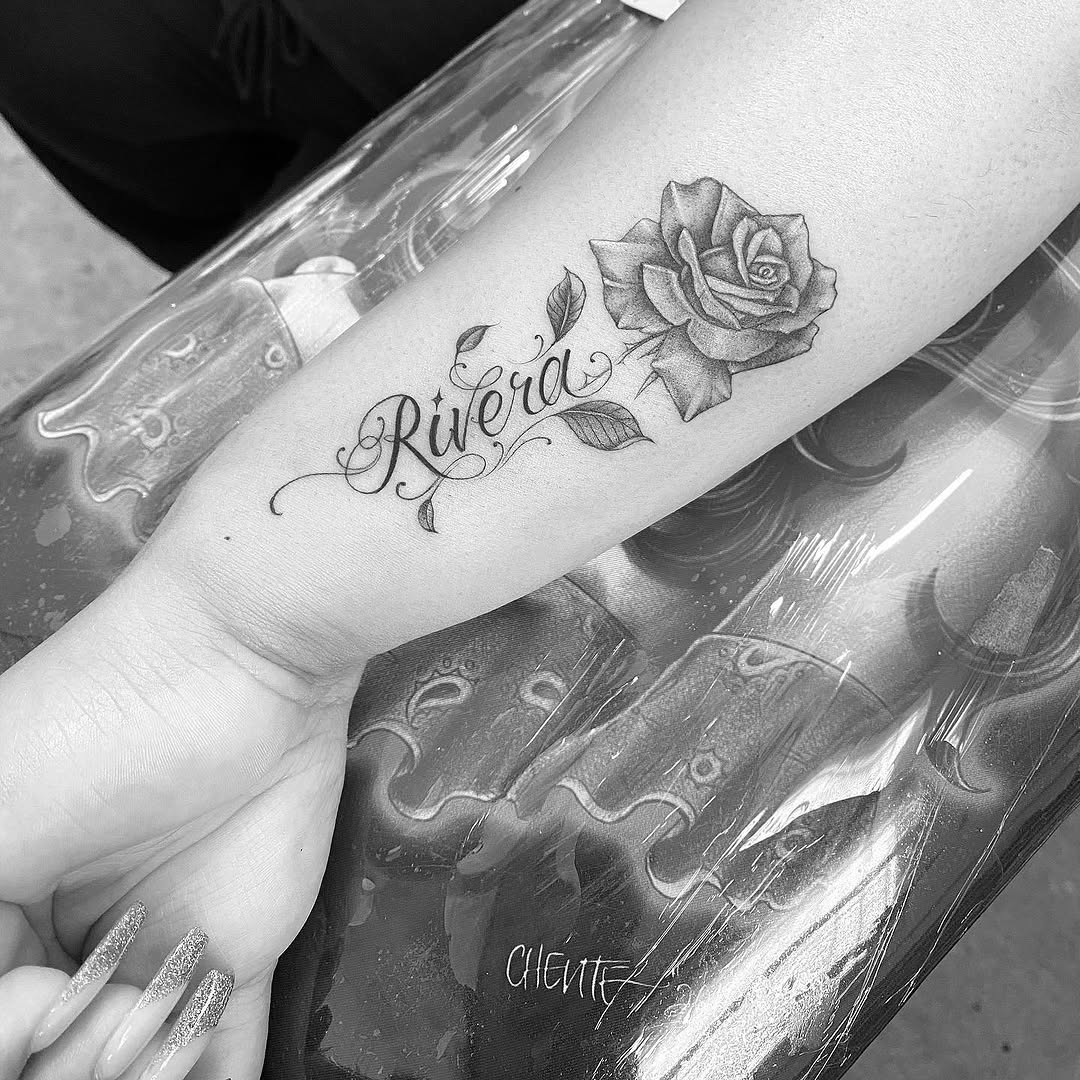 Lettering, Flower