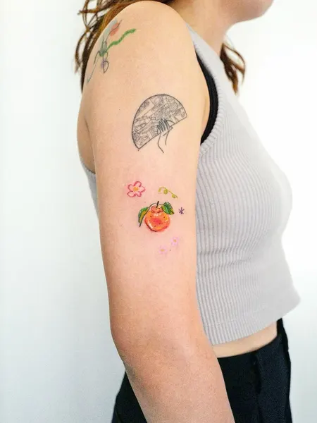 Flower, 딸기, 사과, 체리