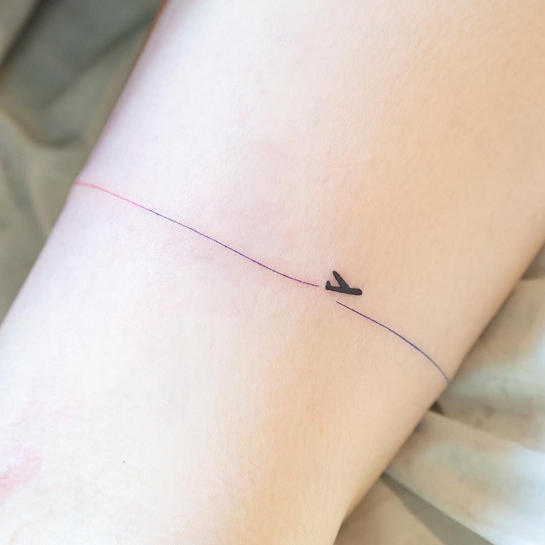 Mini, 바늘, 선, 리본, 가시철사