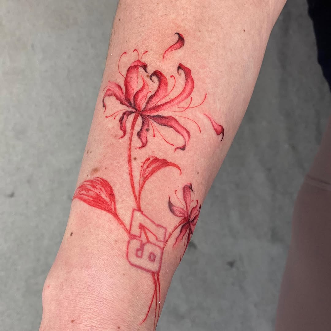 Flower, 오리엔탈, 오너멘탈, 커스텀 타투