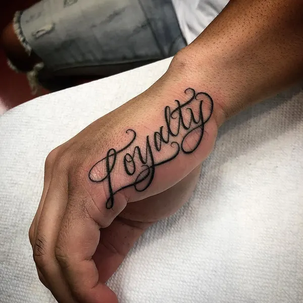 Lettering, 충성