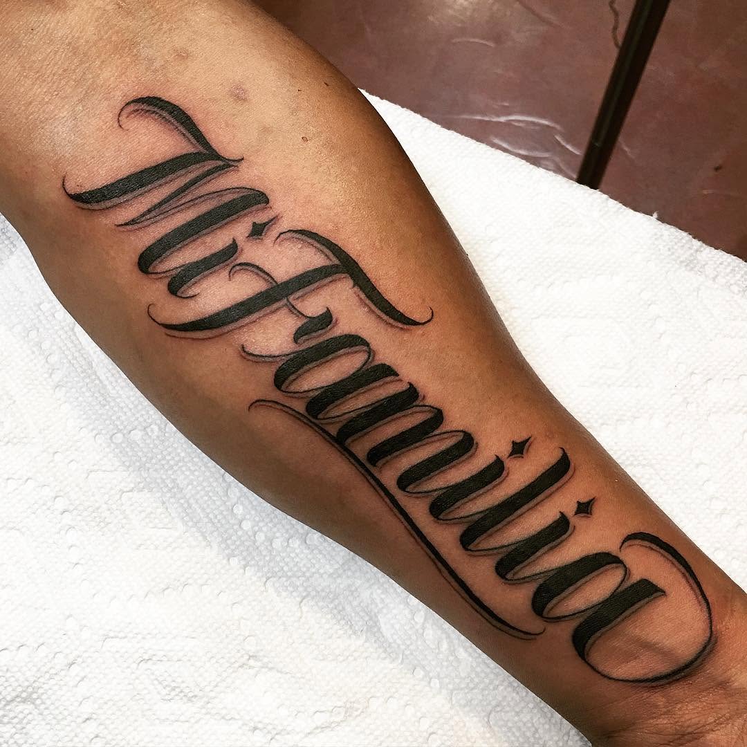 Lettering, 타자기 폰트, 고딕 레터링, 이름