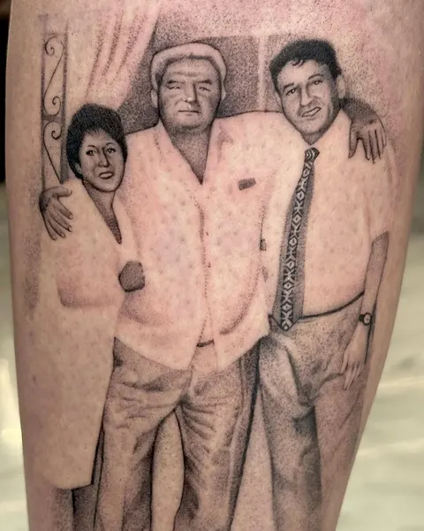 가족, 가족 타투, 아버지