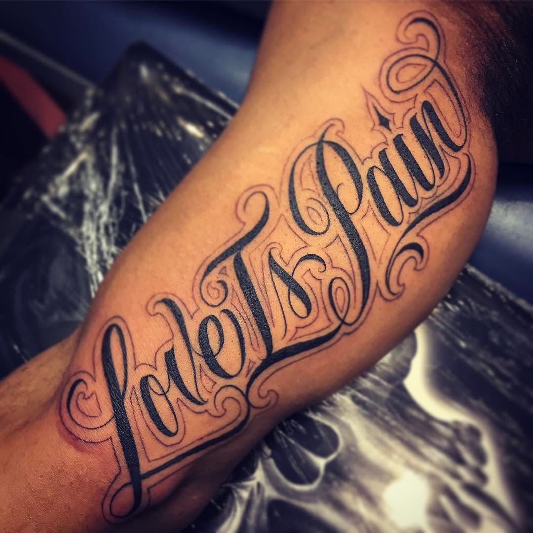 Lettering, 가족 이름