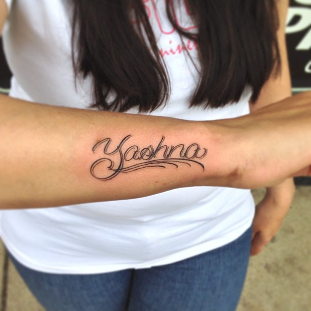 Lettering, 이름