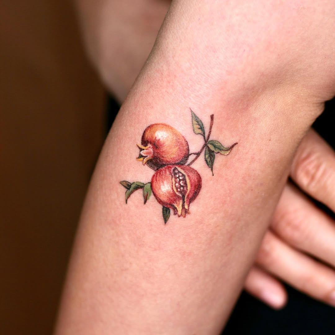 Flower, 석류, Rose, 사과, 과일