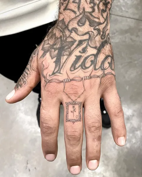 손, Lettering, 손동작