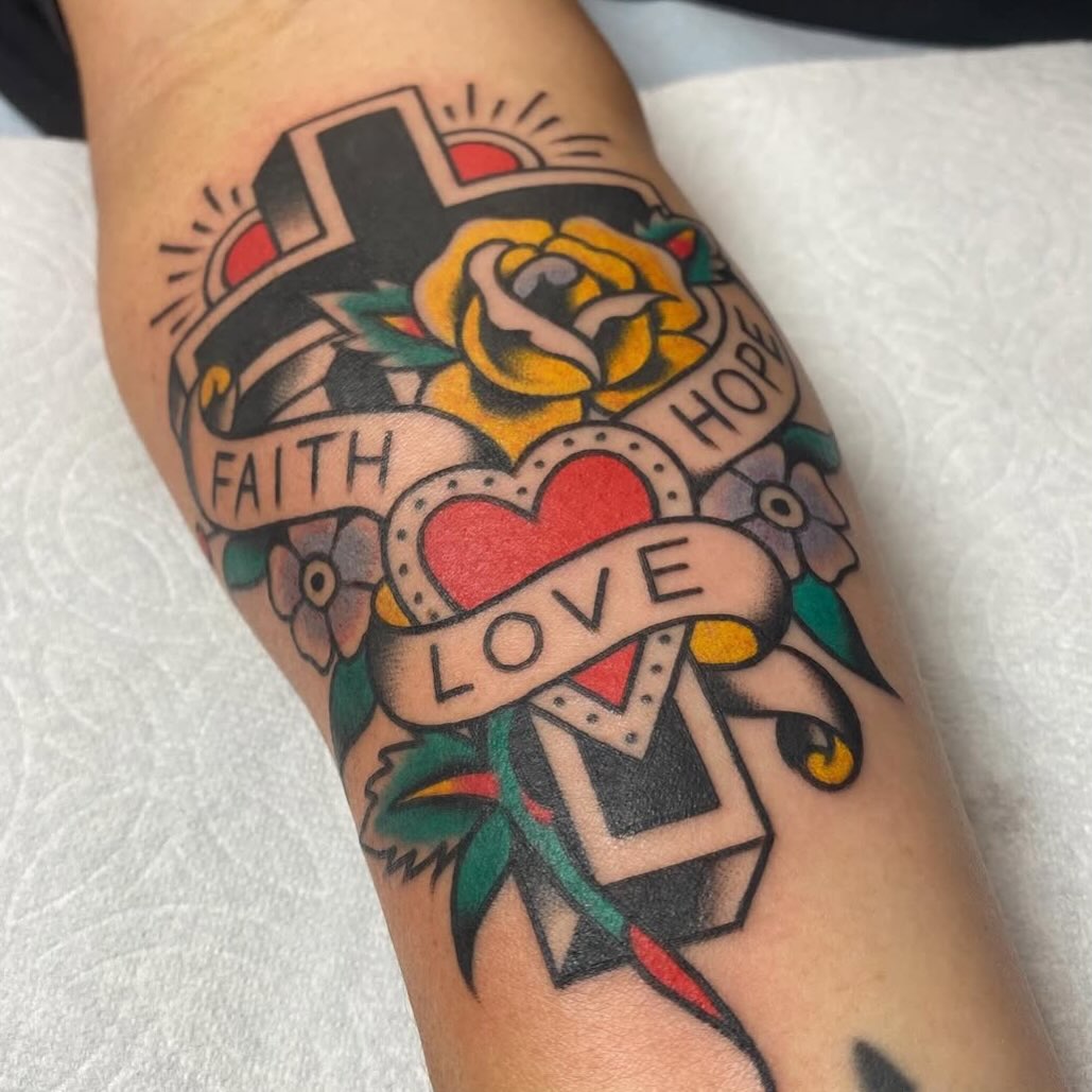 Flower, Rose, Lettering