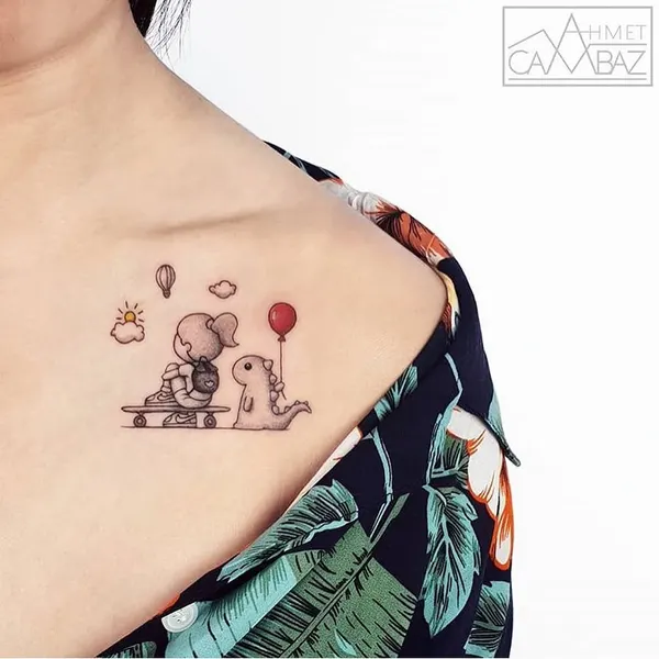 게임, 영화, 가족, 우정, 카툰, 한복, 가족 타투, Mini
