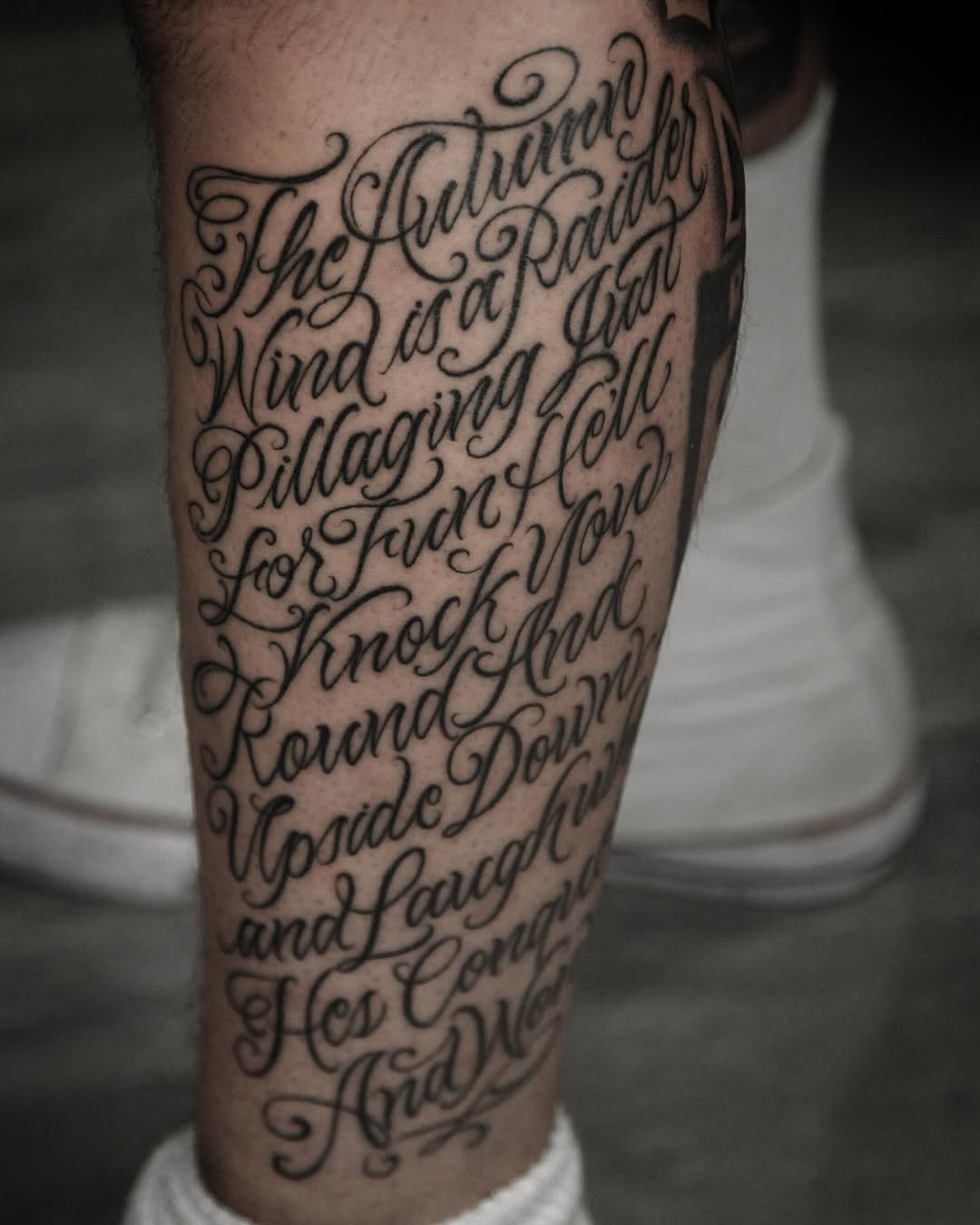 시, Lettering, 가사, 추모 문구