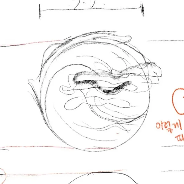 달, 나선, 음양, 토성, 행성, 수묵화, 초승달, 조개껍데기, 조개