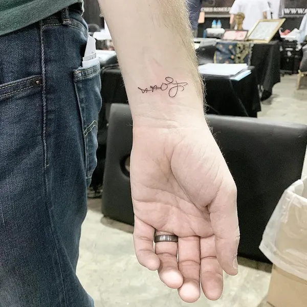 선, Lettering, 영원, 무한, 밴드, 장면, 손글씨