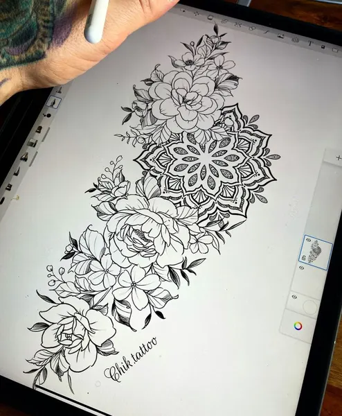 flowers tattoo