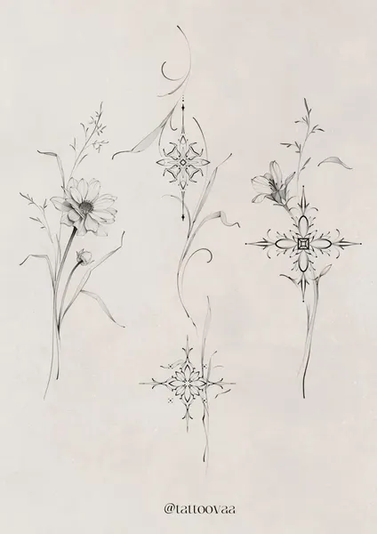 flowers tattoo