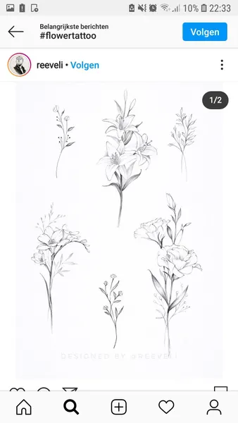 flowers tattoo