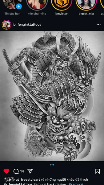 900+ ý tưởng hay nhất về Samurai tattoo trong 2026