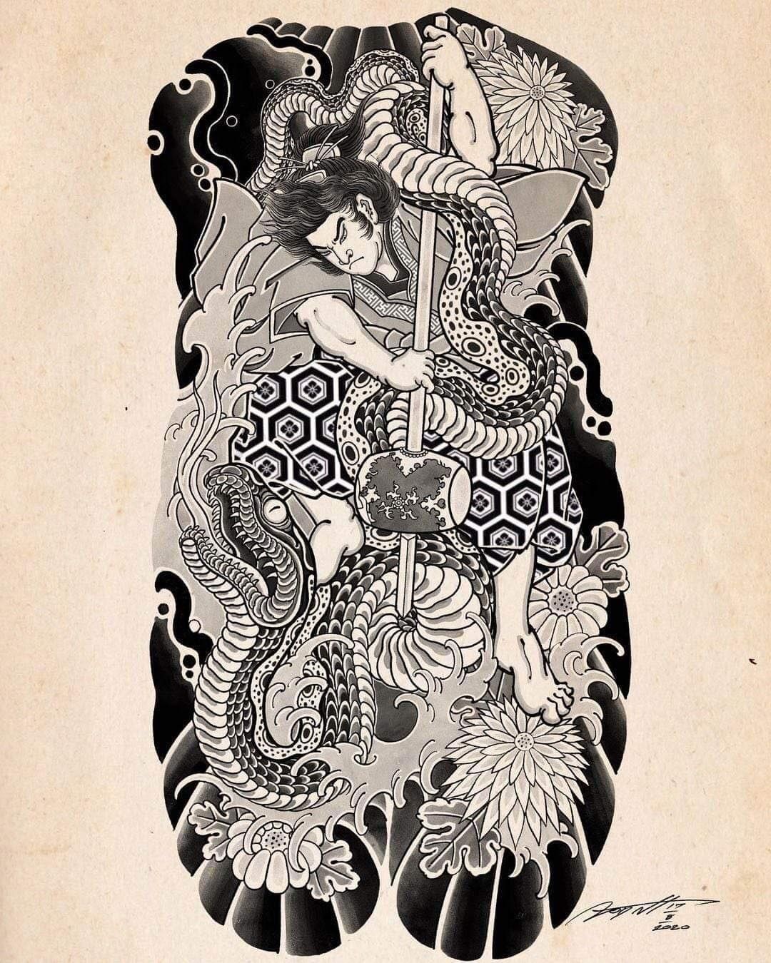 900+ ý tưởng hay nhất về Samurai tattoo trong 2026