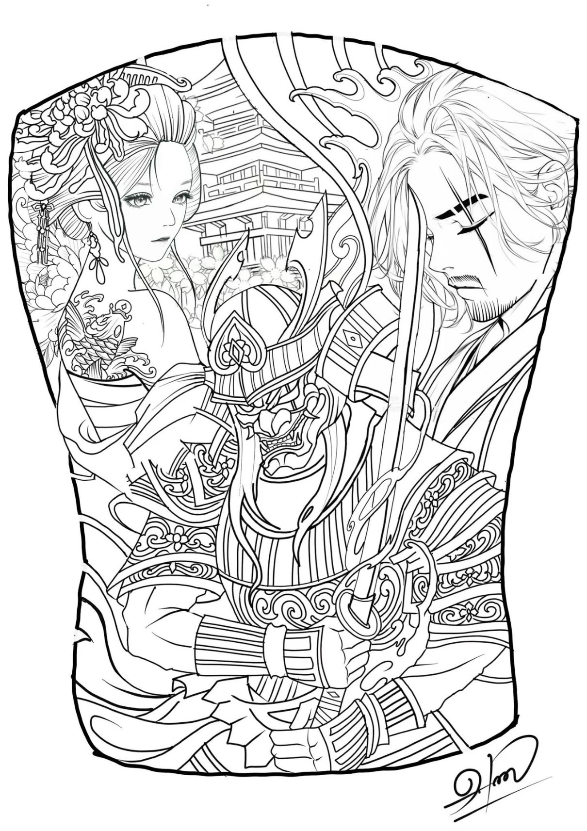 900+ ý tưởng hay nhất về Samurai tattoo trong 2026
