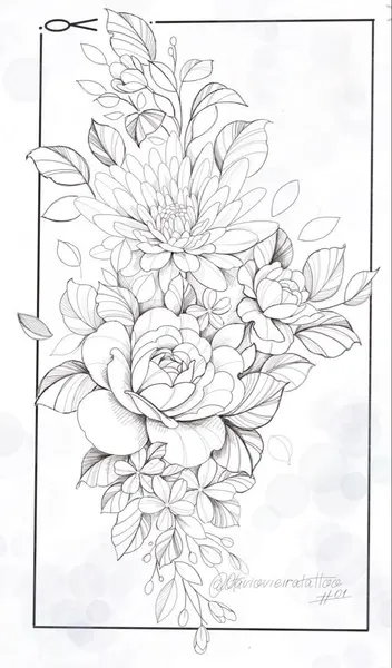 flowers tattoo