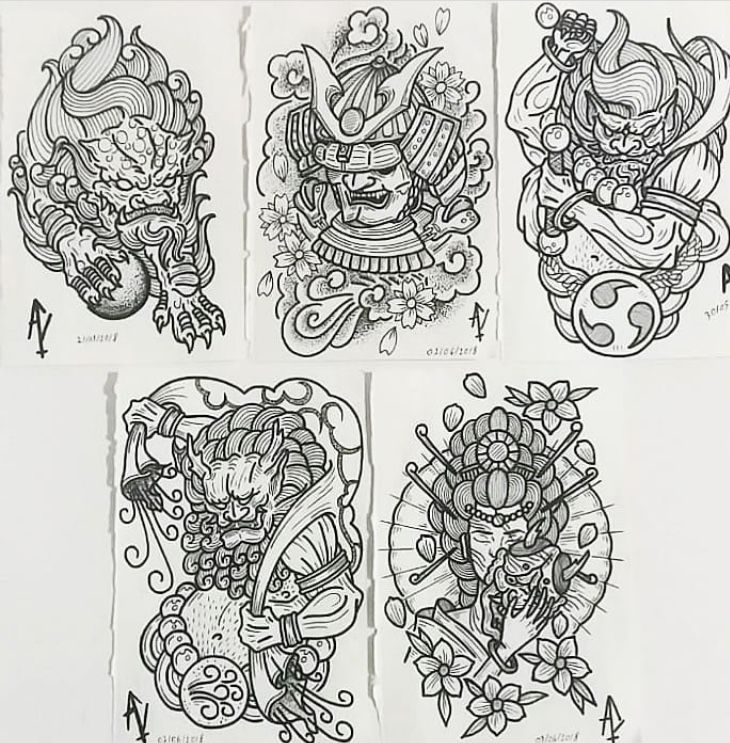 900+ ý tưởng hay nhất về Samurai tattoo trong 2026