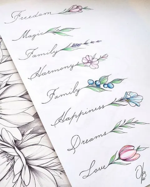 flowers tattoo