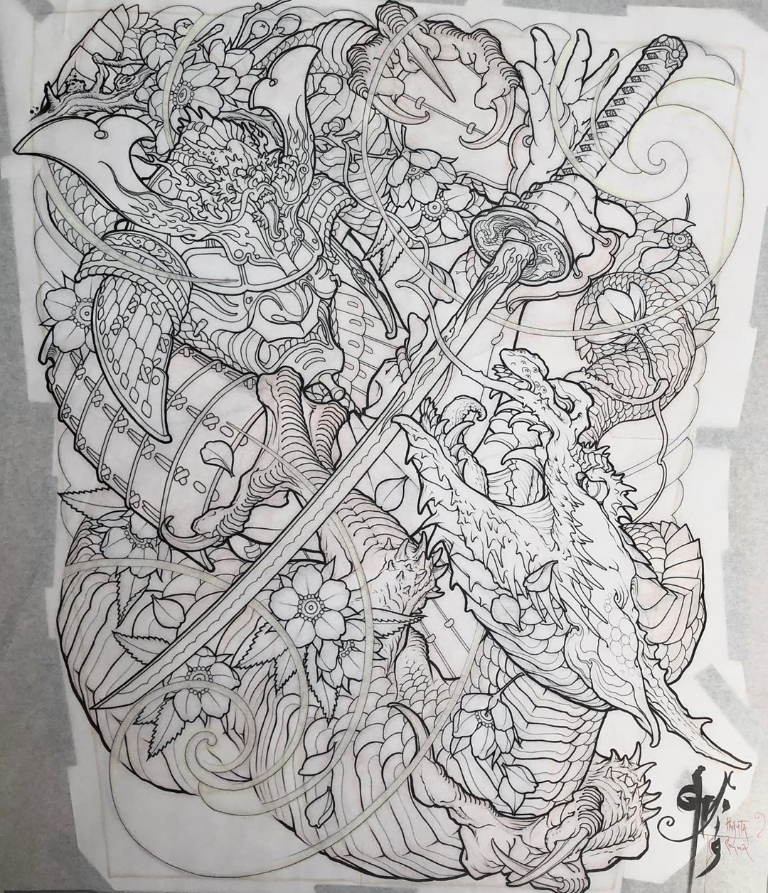 900+ ý tưởng hay nhất về Samurai tattoo trong 2026