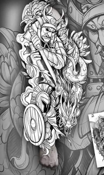 900+ ý tưởng hay nhất về Samurai tattoo trong 2026