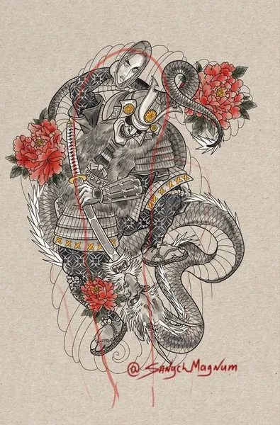 900+ ý tưởng hay nhất về Samurai tattoo trong 2026