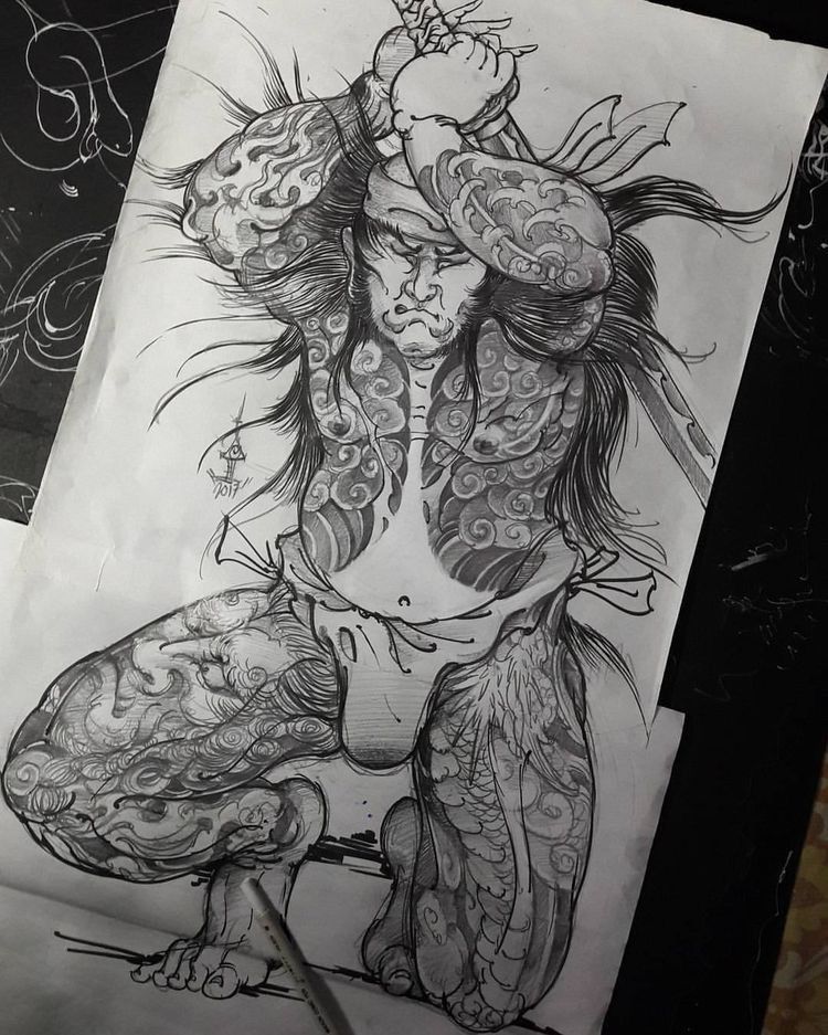900+ ý tưởng hay nhất về Samurai tattoo trong 2026