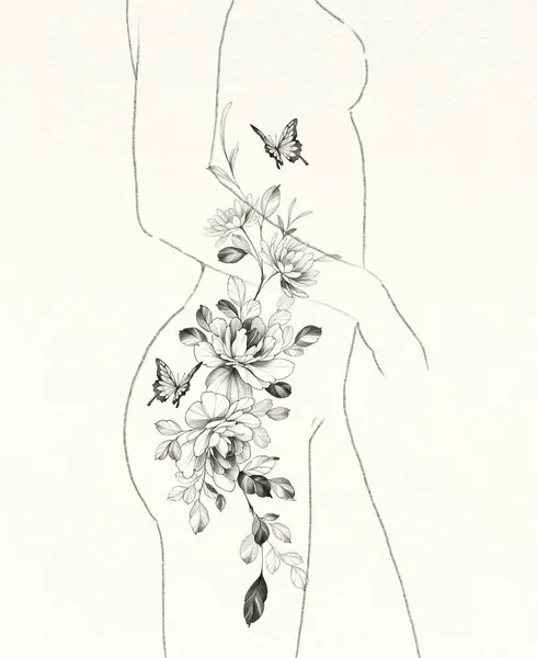 flowers tattoo