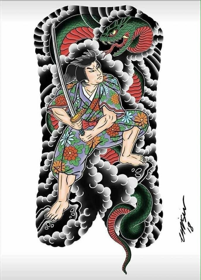900+ ý tưởng hay nhất về Samurai tattoo trong 2026