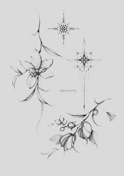 flowers tattoo